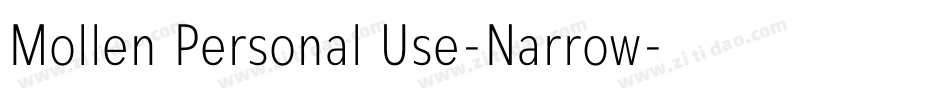 Mollen Personal Use-Narrow字体转换